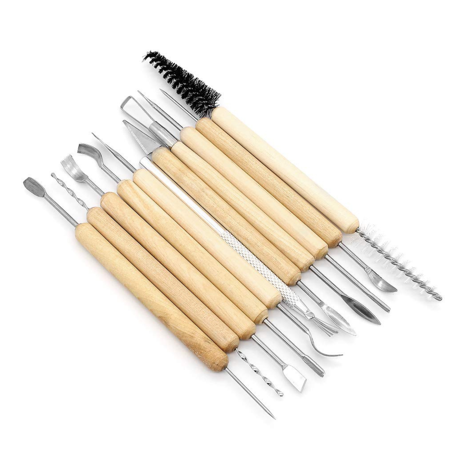Pottery & Clay Modeling Tools Set – 11 Pieces – COLOR LAB