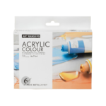 ⁦طقم ألوان أكريليك ميتاليك Art Rangers  – ‏6 × 75 مل⁩ - الصورة ⁦2⁩