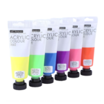 ⁦طقم ألوان أكريليك نيون – ‏6 × 75 مل⁩ - الصورة ⁦2⁩