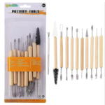 طقم أدوات تشكيل الفخار والصلصال – ‏11 قطعة
