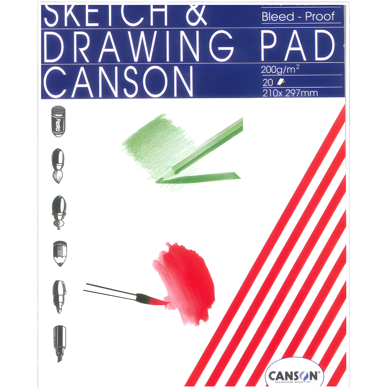 تصميم بدون عنوان (25) دفتر رسم Canson – A4 – 20 ورقة - الصورة 1