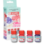 ⁦طقم ألوان غير شفافة للزجاج والبورسلان Talens Art Creation – ‏4 × 30 مل⁩ - الصورة ⁦2⁩