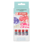 طقم ألوان غير شفافة للزجاج والبورسلان Talens Art Creation – ‏4 × 30 مل