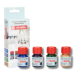 طقم ألوان شفافة للزجاج والبورسلان Talens Art Creation – درجات الأزرق – ‏4 × 30 مل