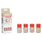 ⁦طقم ألوان معدنية (ميتاليك) Talens Art Creation – ‏4 × 30 مل⁩ - الصورة ⁦2⁩