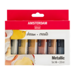 مجموعة ألوان أكريليك ميتاليك Amsterdam Metallic 6*20ml