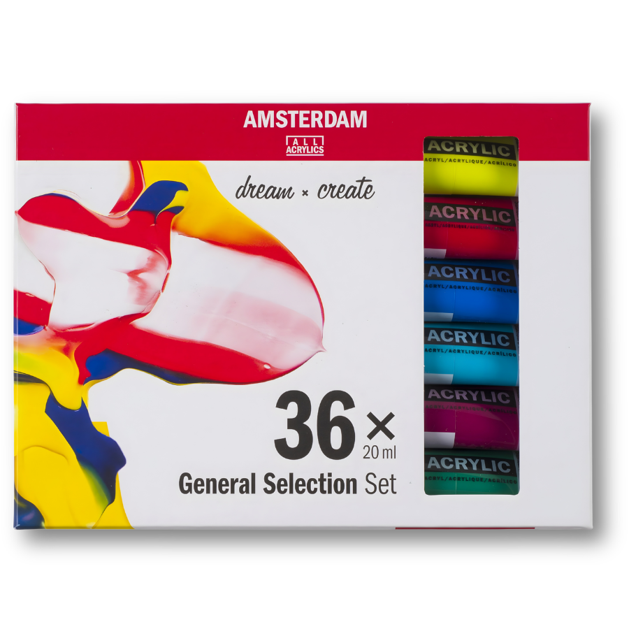 تصميم بدون عنوان - 2026-03-20T063139.412 ألوان أكريليك Amsterdam General Selection 36*20 ml - الصورة 1