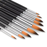 طقم فراشي Giorgione المدببة (9 قطع) لرسم التفاصيل والدمج