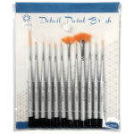 طقم فراشي تفاصيل دقيقة للرسم – 12 قطعة - Image 2