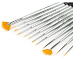 طقم فراشي تفاصيل دقيقة للرسم – 12 قطعة - Image 3