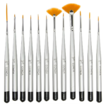 طقم فراشي تفاصيل دقيقة للرسم – 12 قطعة