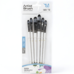 مجموعة فراشي رسم ناعمة 6 فراشي دائرية