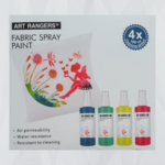 ⁦طقم ألوان أقمشة بخاخ Art Rangers – 4 × 100 ml⁩ - الصورة ⁦2⁩