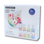 ⁦طقم ألوان بخاخ للأقمشة بدرجات الباستيل Art Rangers – 4 × 100 ml⁩ - الصورة ⁦2⁩