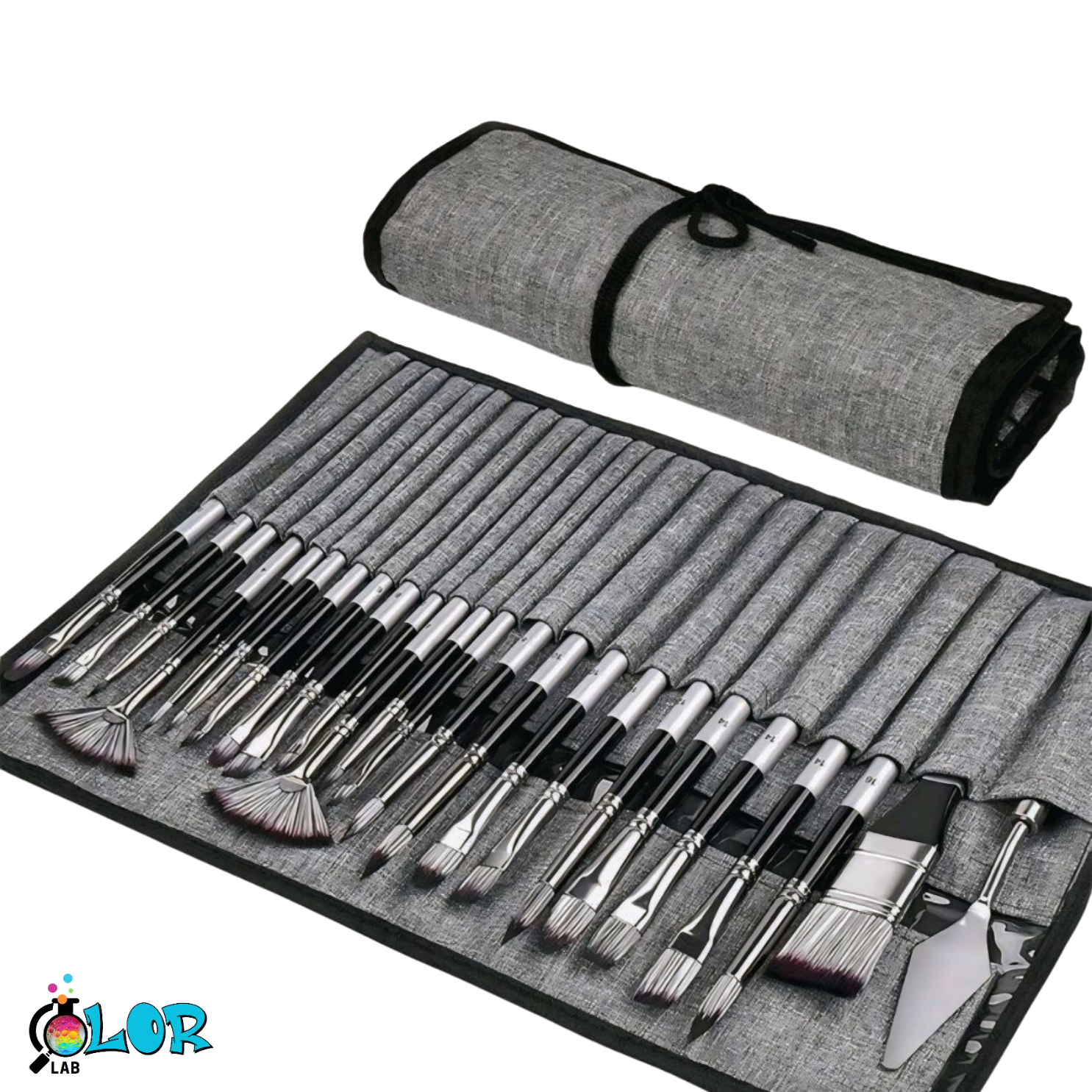 نسخة من نسخة من نسخة من نسخة من نسخة من Yellow and Blue Modern Background Instagram Post طقم فرش رسم احترافي مع حقيبة قماش 24 قطعة - الصورة 1