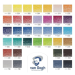 علبة ألوان خشبية Van Gogh – 36 لون (علبة معدنية) - Image 3