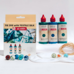 ألوان قماش Talens Art Creation Tie-Dye Blue (3 × 85 مل+قفازات)