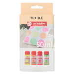 ⁦ألوان قماش نيون Talens Art Creation Textile (4 × 50 مل)⁩ - الصورة ⁦2⁩