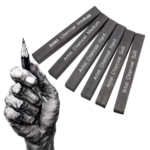 ⁦طقم فحم مضغوط للرسم | 6 قطع بدرجات مختلفة⁩ - الصورة ⁦2⁩